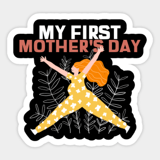 My First Mother's Day Super Mom Badass Mom Cute Mom Sticker